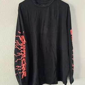 Santa Cruz Skateboards Black Long Sleeve Tee with shark graphic